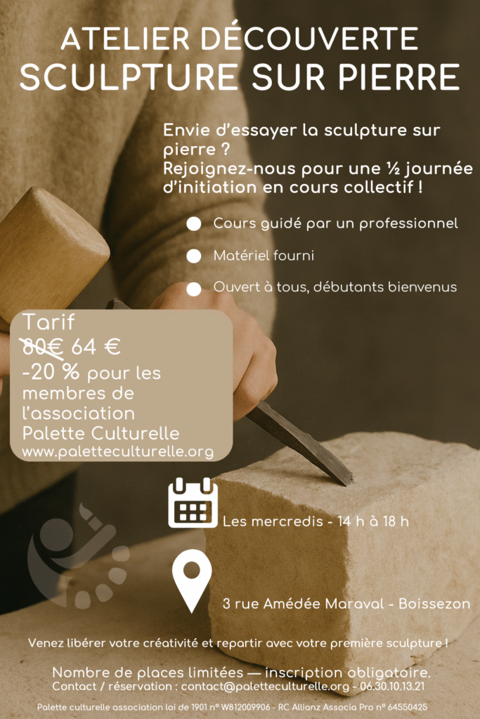 cours de sculpture dans le Tarn en Occitanie