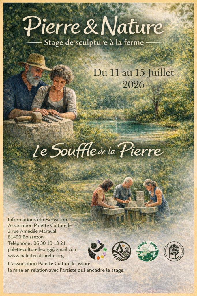 stage de sculpture dans le Tarn